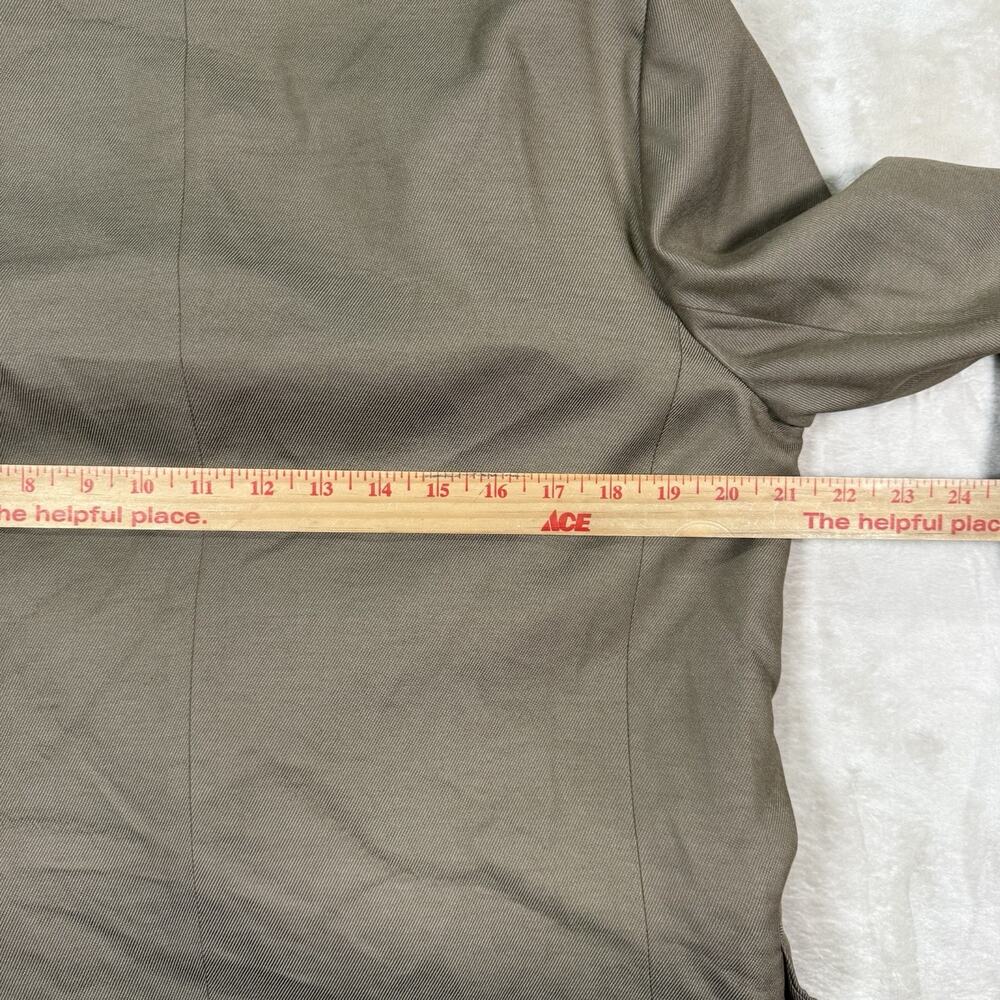 JOSEPH Jaden Twill Blazer Jacket FR42 US Large Lined Double-Breasted Beige - Picture 8 of 10
